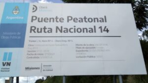 Anuncian la construcción del puente en la Ruta 14