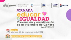 Toda la provincia trabajará ESI este viernes: Jornada Educar en Igualdad 2021
