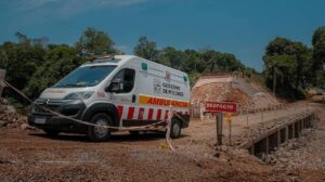 El puente provisorio sobre el A° Pindayti está habilitado al tránsito