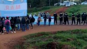 Da Cruz: “La policía empezó tirando piedras, nosotros nos defendimos”