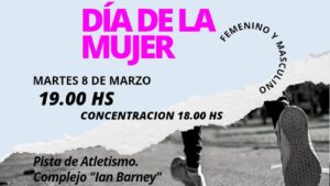 Jornada de atletismo por el Día Internacional de la Mujer