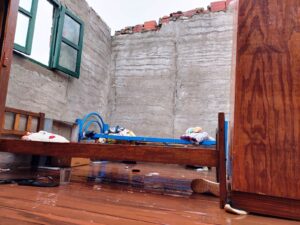 En Campo Viera se vieron afectadas viviendas tras la tormenta