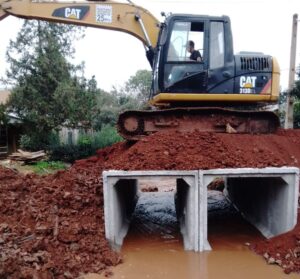 Oberá: Continúan realizando trabajos hídricos