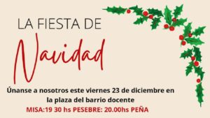 Fiesta de Navidad en el barrio Docente