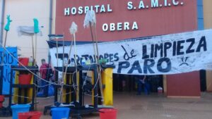 Finalizó la medida de fuerza de los empleados de limpieza del hospital Samic de Oberá