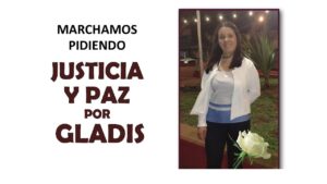Marcha por Justicia y Paz en memoria de Gladis a un año de su muerte