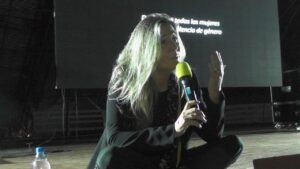 Corina Fernández presentó en Oberá el film “No me Mates”