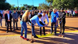 Acto e Inauguración de la Plazoleta Islas Malvinas en Campo Viera