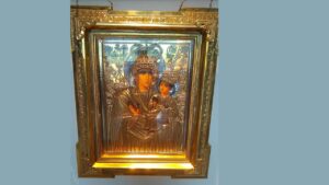 Robaron cuadro bizantino en la Cruz de Santa Ana