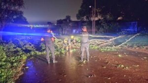 Temporal de vientos, lluvias y granizos afectó la zona centro