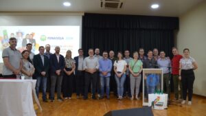 La FENASOJA realizó el lanzamiento en la ciudad hermana