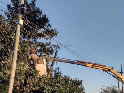 La CELO continúa con los trabajos para restablecer el servicio tras los fuertes vientos